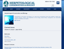 Tablet Screenshot of herpconbio.org